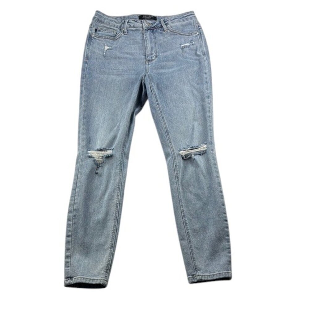 Judy Blue Skinny High Rise Jeans Skinny Distressed Size 29